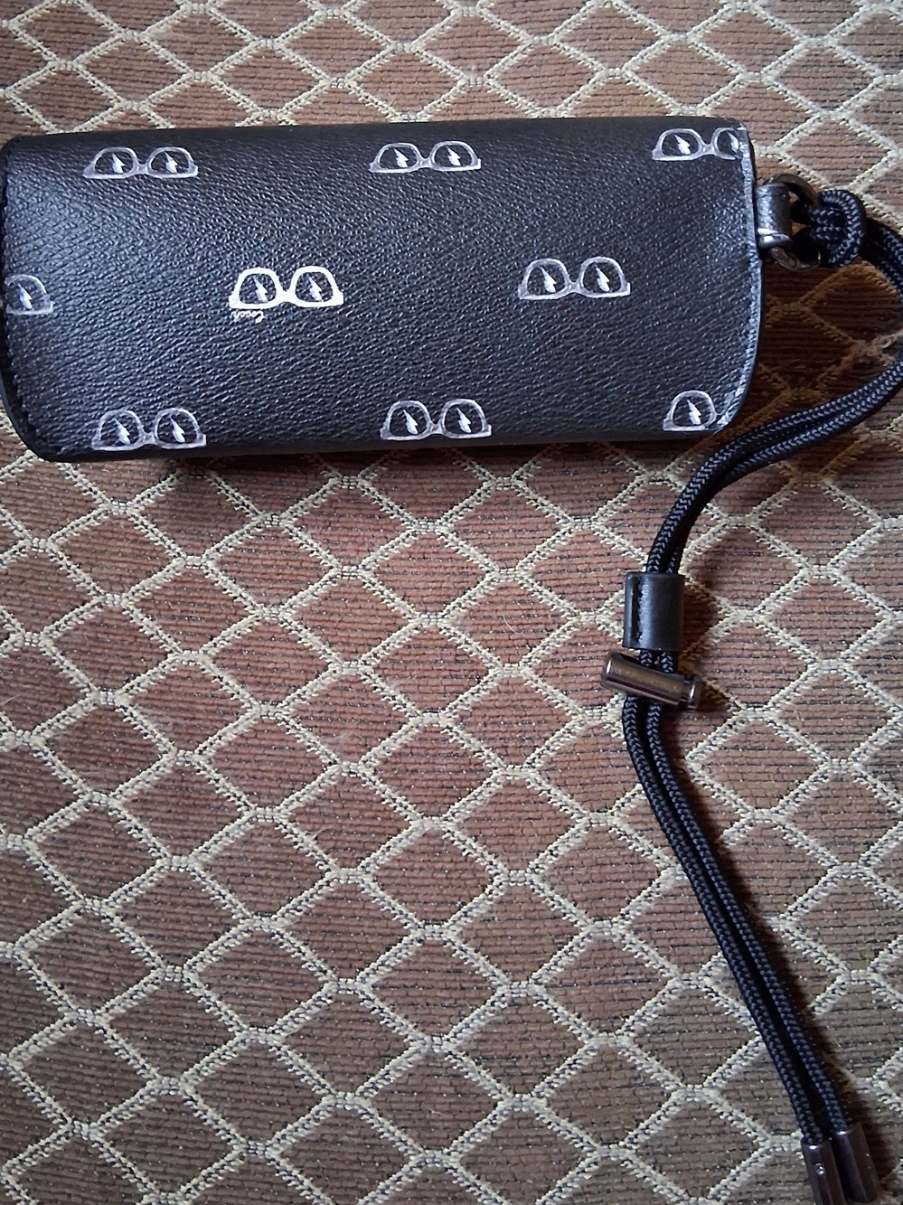 Coach Black Wristlet Wallet with White Sunglasses Motif - Picture 6 of 6